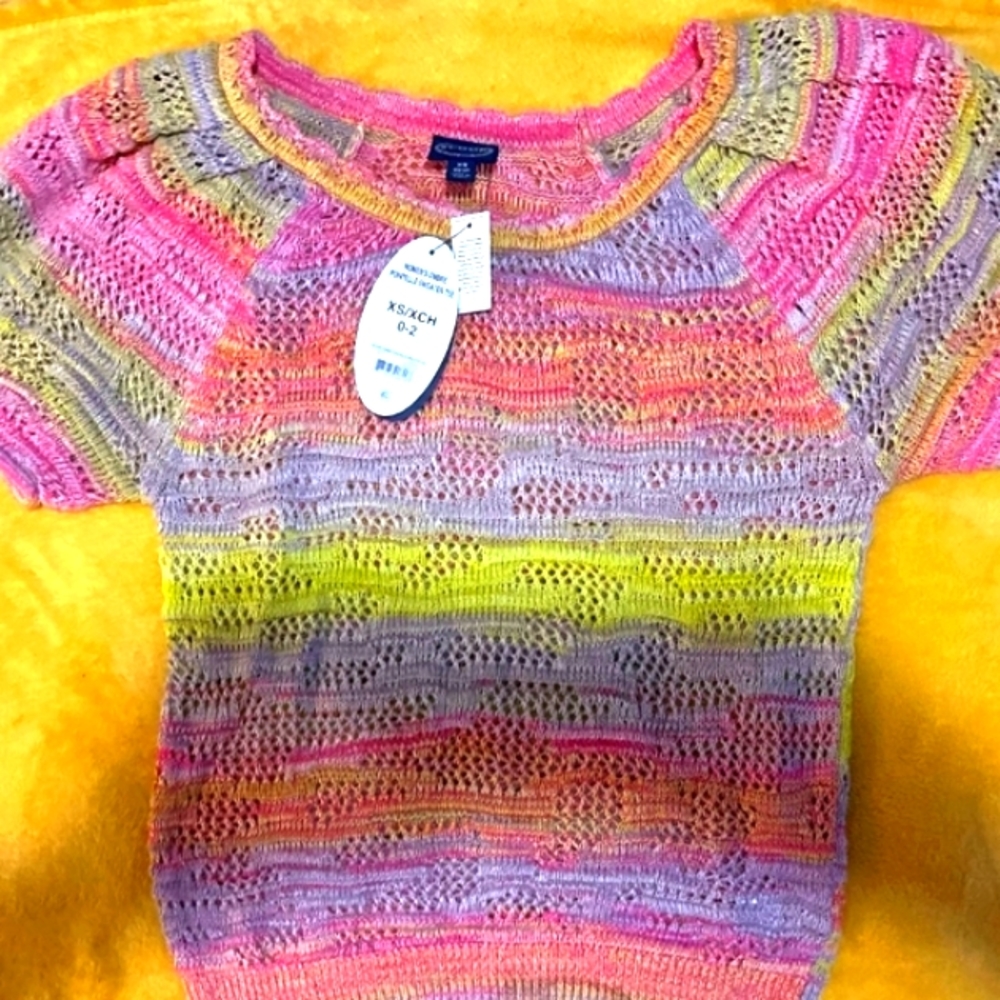 Pointelle Sweater Tee
